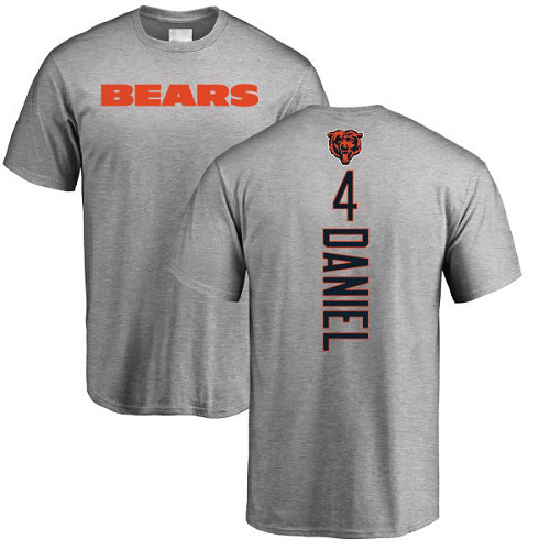 Chicago Bears Men Ash Chase Daniel Backer NFL Football #4 T Shirt